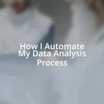 How I Automate My Data Analysis Process