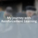 My Journey with Reinforcement Learning